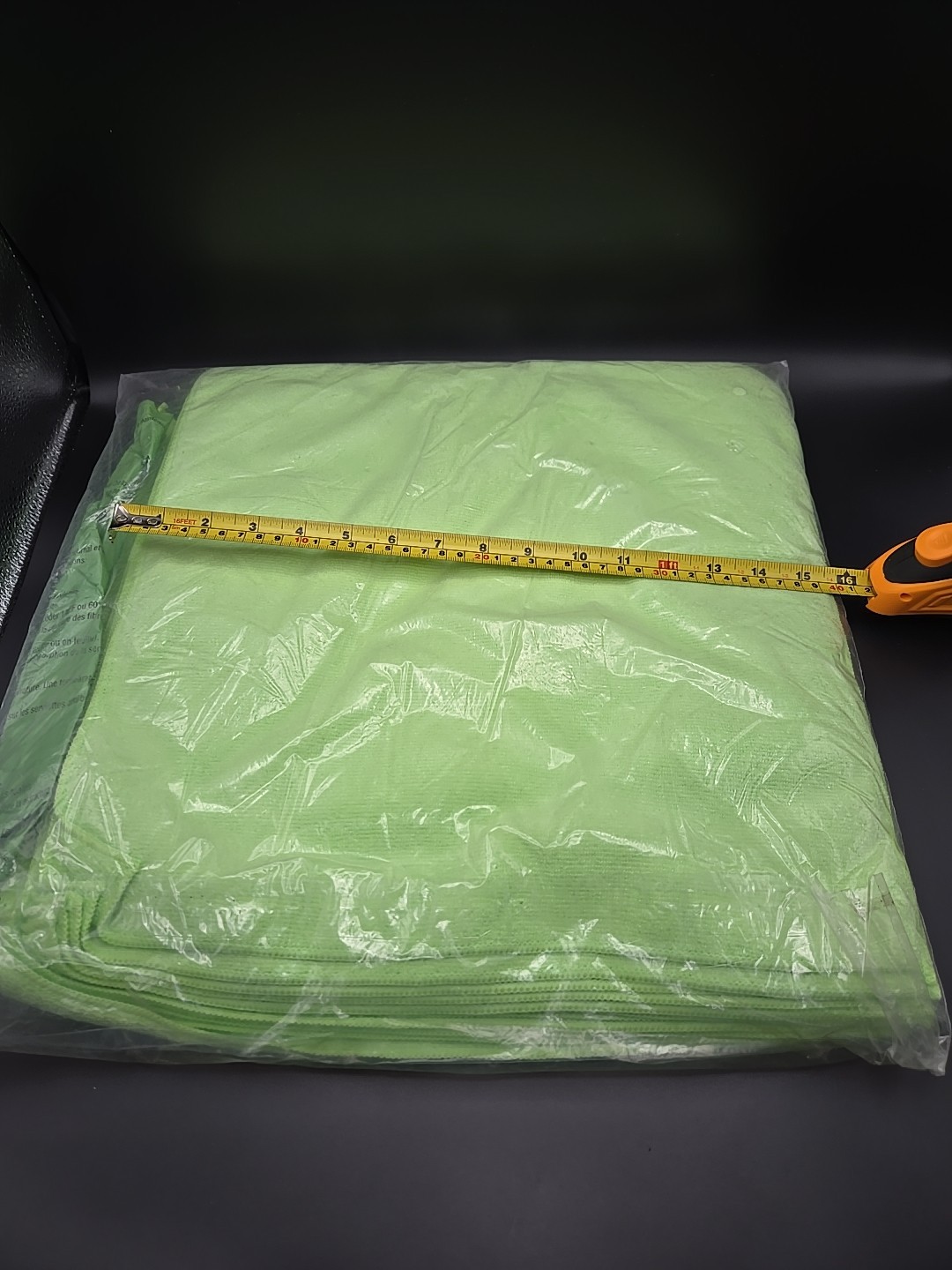 Ammex 16″x16 Green Microfiber Towels 12 Pack