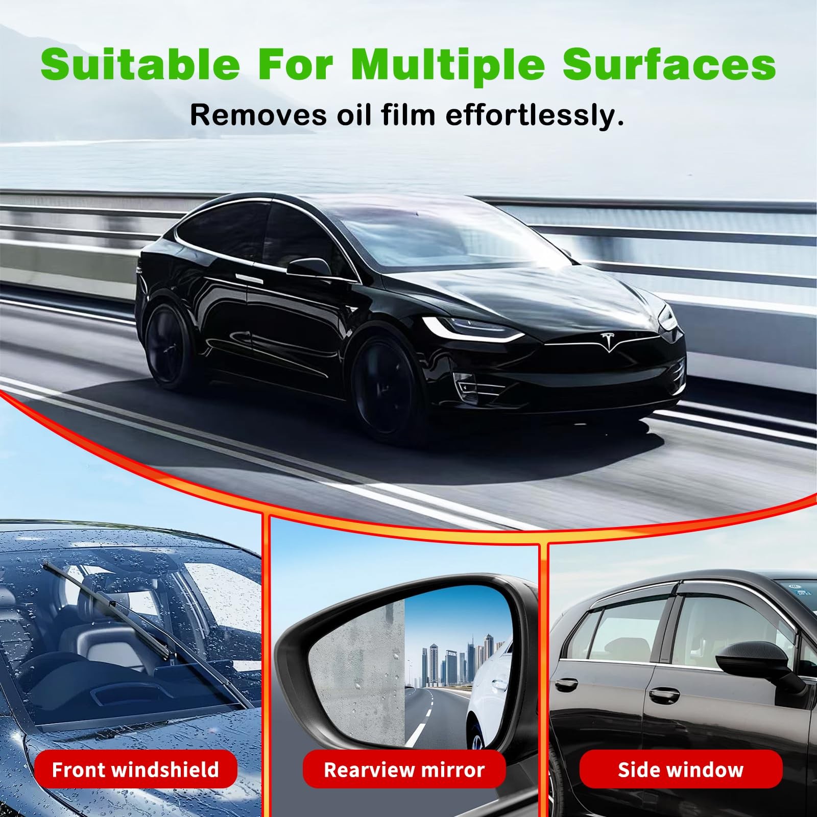 Cramorphis Glass Oil Film Remover for Car, Automotive Cleaning Brush…