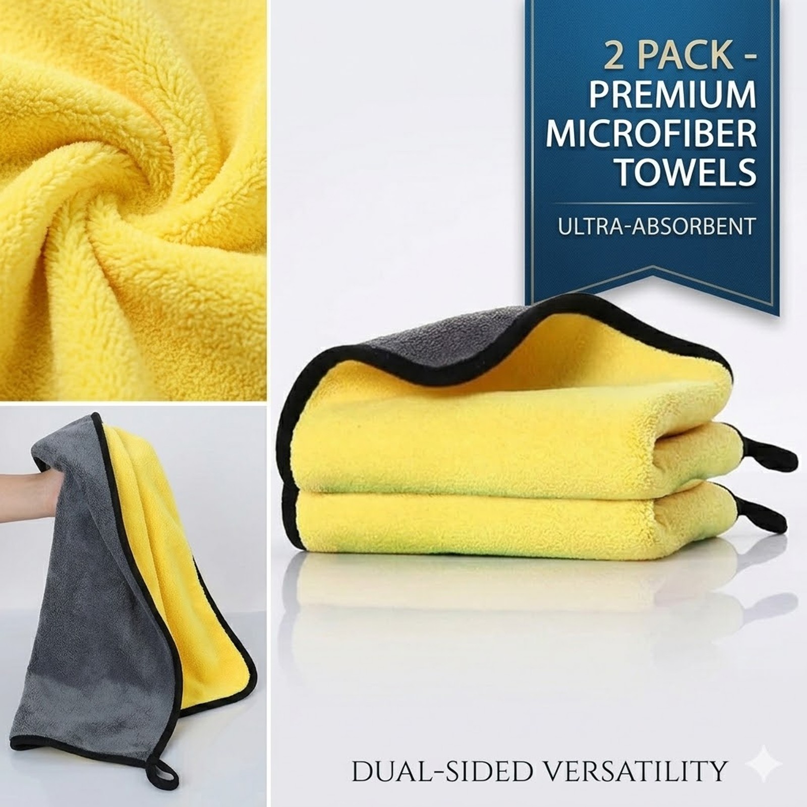 Microfiber Cleaning Cloth Car Wash Towel Drying Rag Car Polishing Detailing
