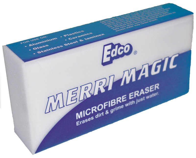 Edco Merri Magic Sponges Pack of 12 Microfibre Eraser – Use only water NATURAL