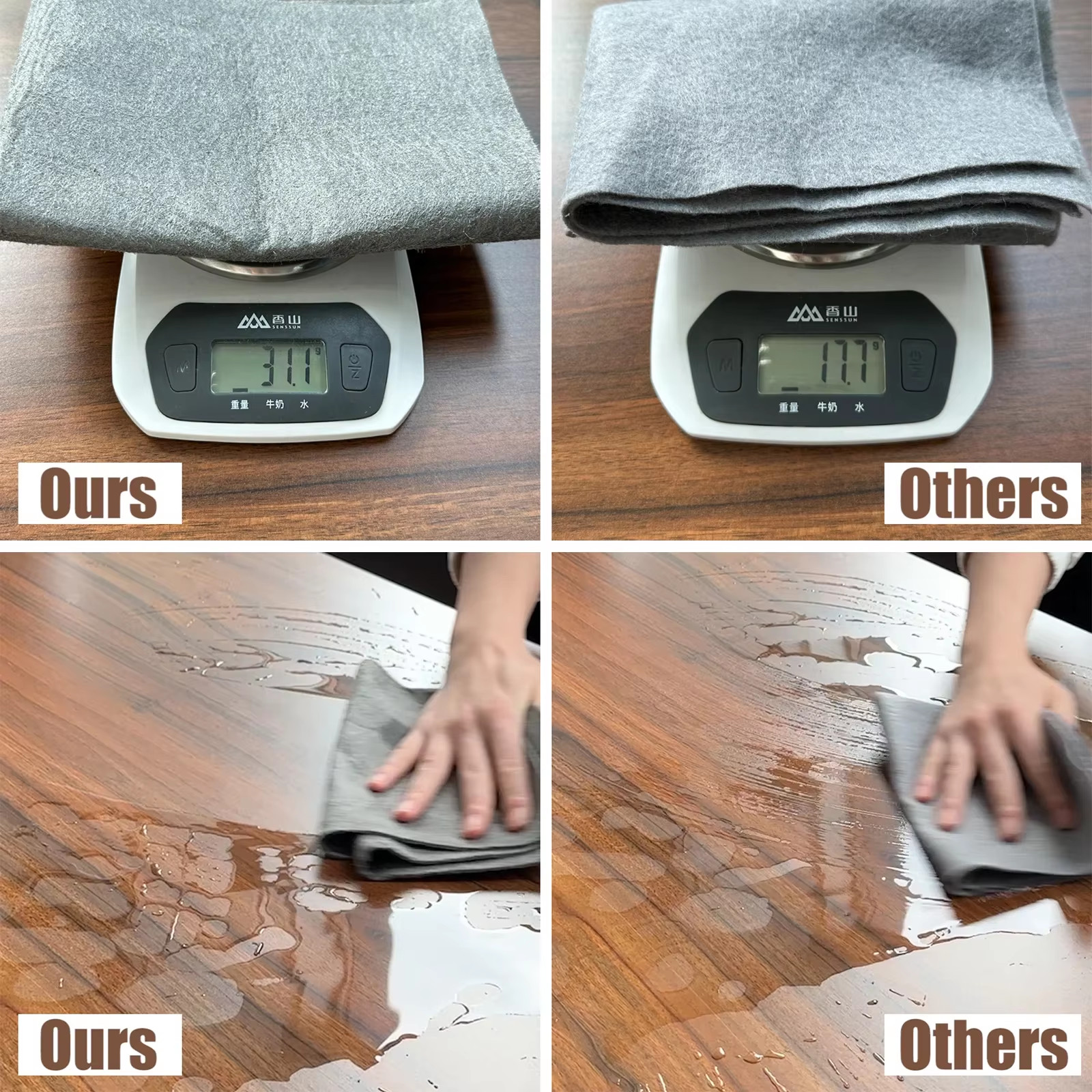 New Thickened Magic Cleaning Glass Cloth Streak Free Reusable Microfiber Cleanin