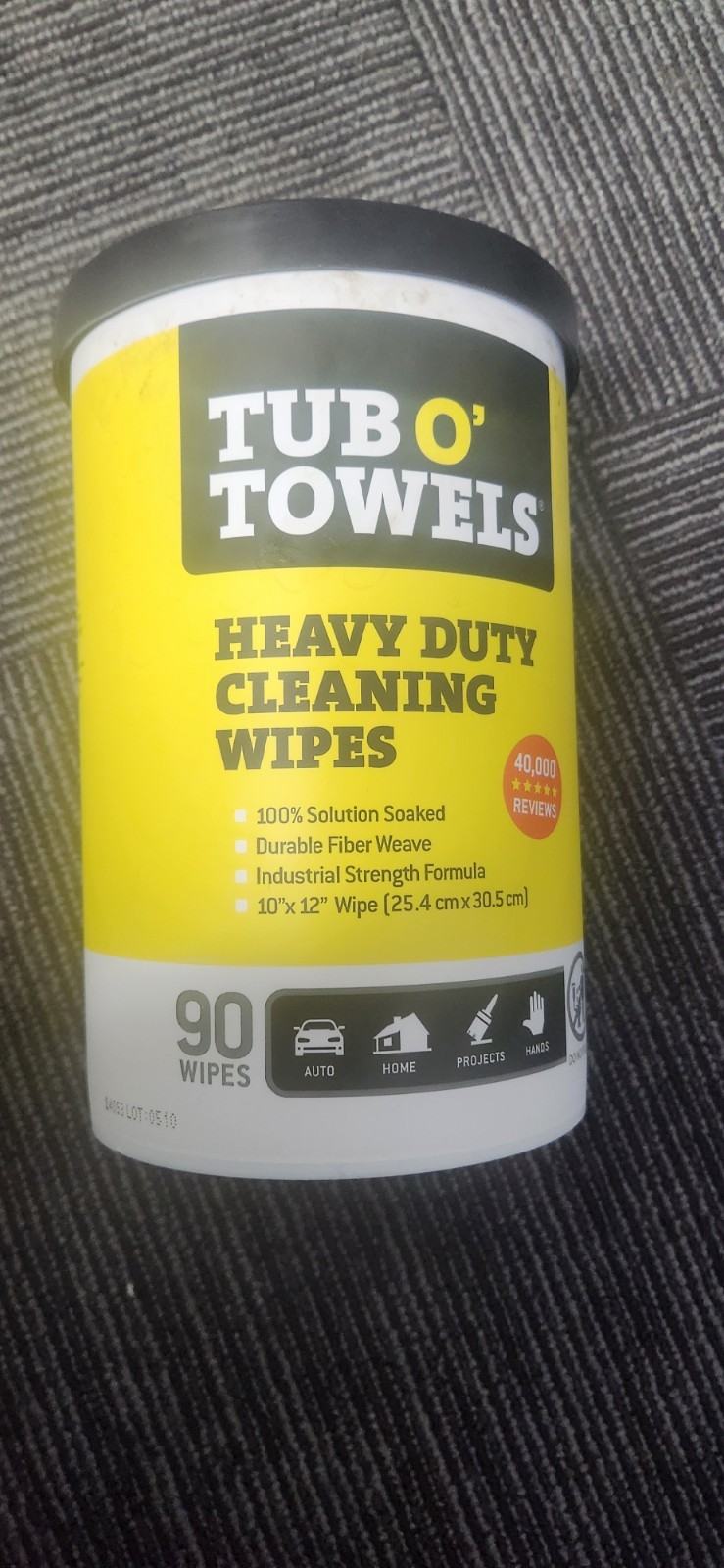 Hand Wipes Tub O Towels TW90 Multi-Surface Cleaning Wipes 90 count
