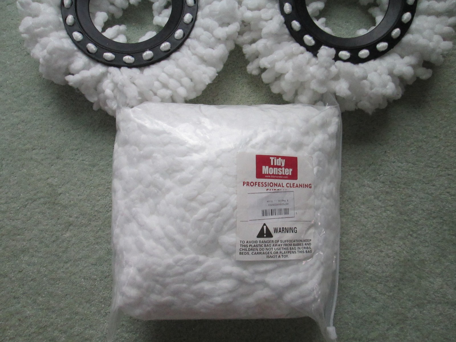 Lot of 5 Tidy Monster Spin Mop Replacement Head, Round Shape Standard Size