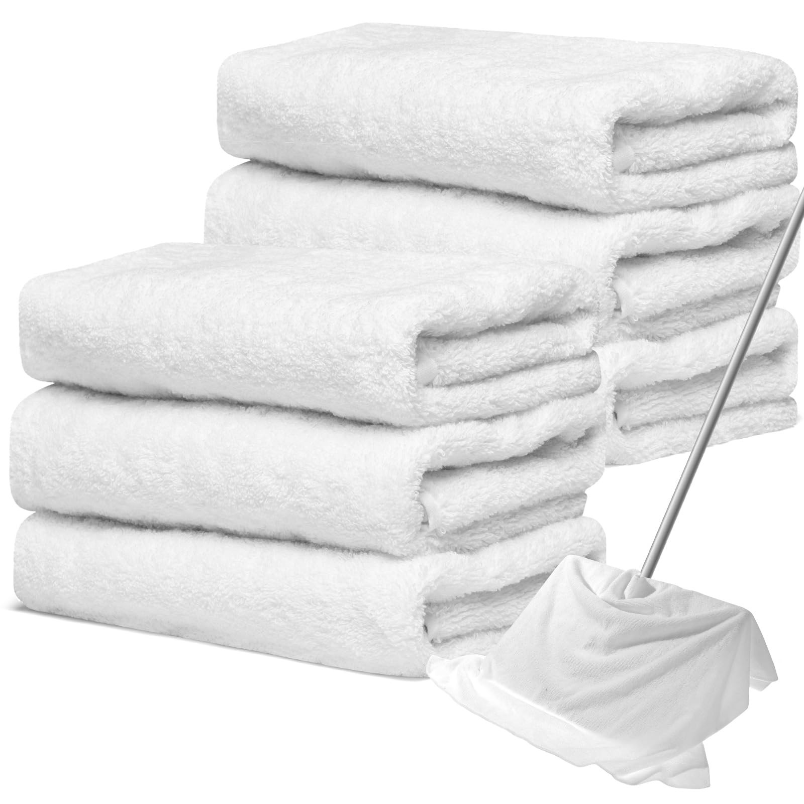 6 Pcs Extra Large Microfiber Cleaning Cloth 30″ x 20″ Washable Reusable Micro…