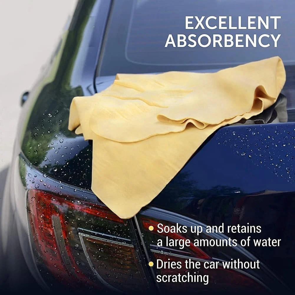 26″ x 17″ Premium Chamois Towel for Car, Dry Cloth for Dust Removal, Chamois Clo