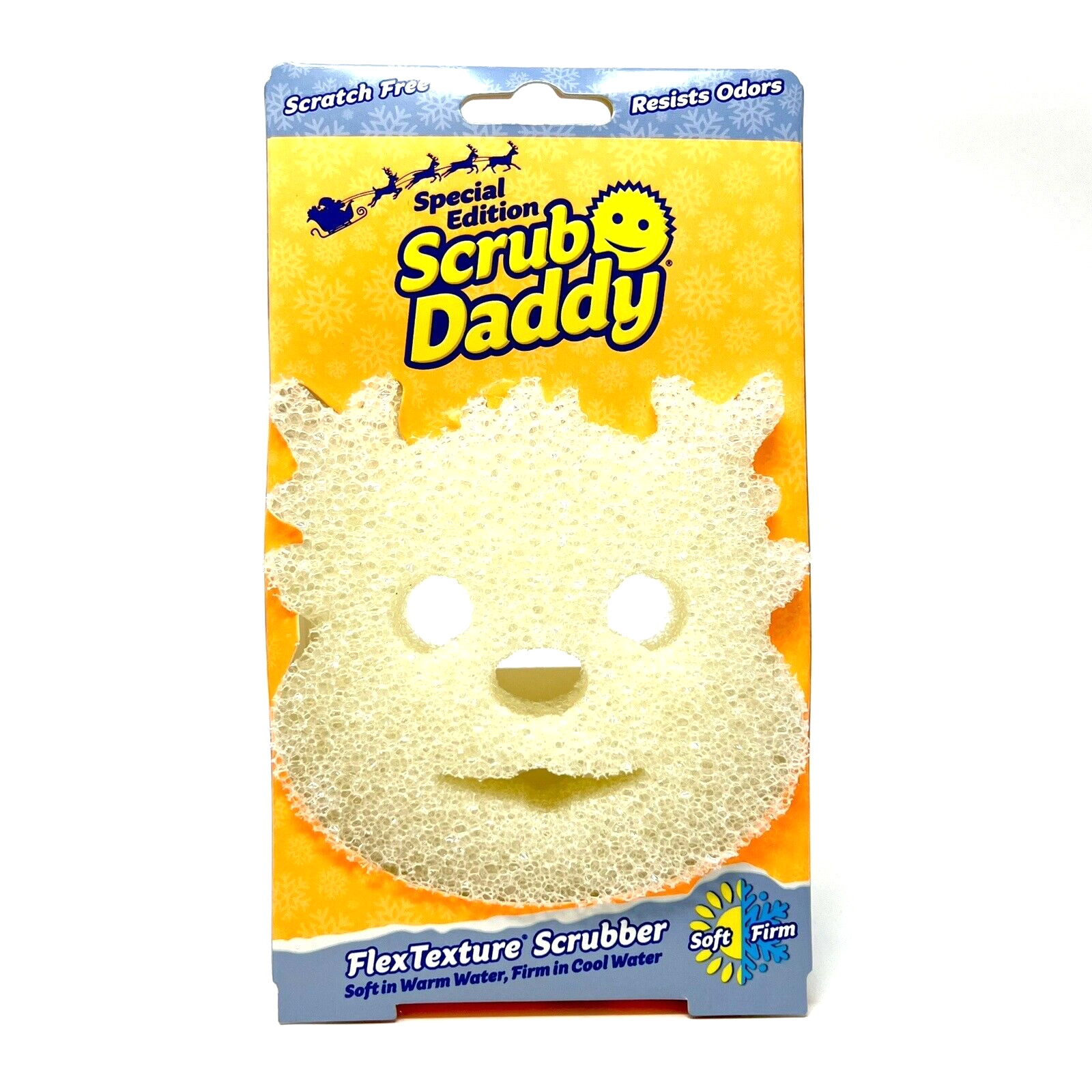 Scrub Daddy Special Edition Winder Holiday Reindeer FlexTexture Scrubber Sponge