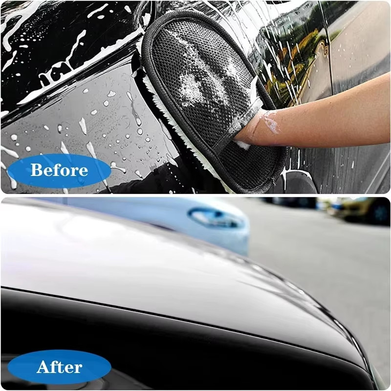 Car Cleaning Sponge Glove Car Polishing Washing Mitt Gloves Microfibre Wash for