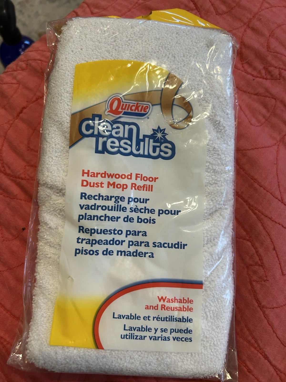 QUICKIE Clean Results MIGHTY MOP Refill Recharge Washable Cotton Mitt 0764CR