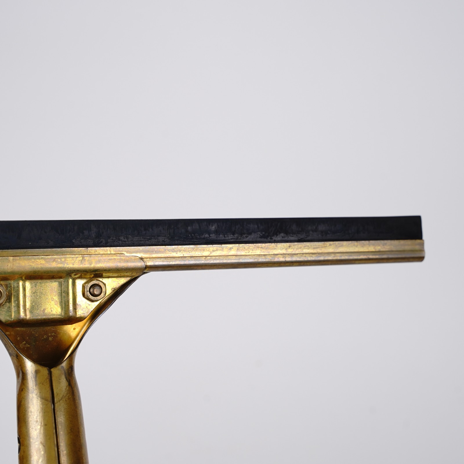 Vintage Ettore Brass Master Squeegee 13.5″ Window Cleaning Tool Made in USA