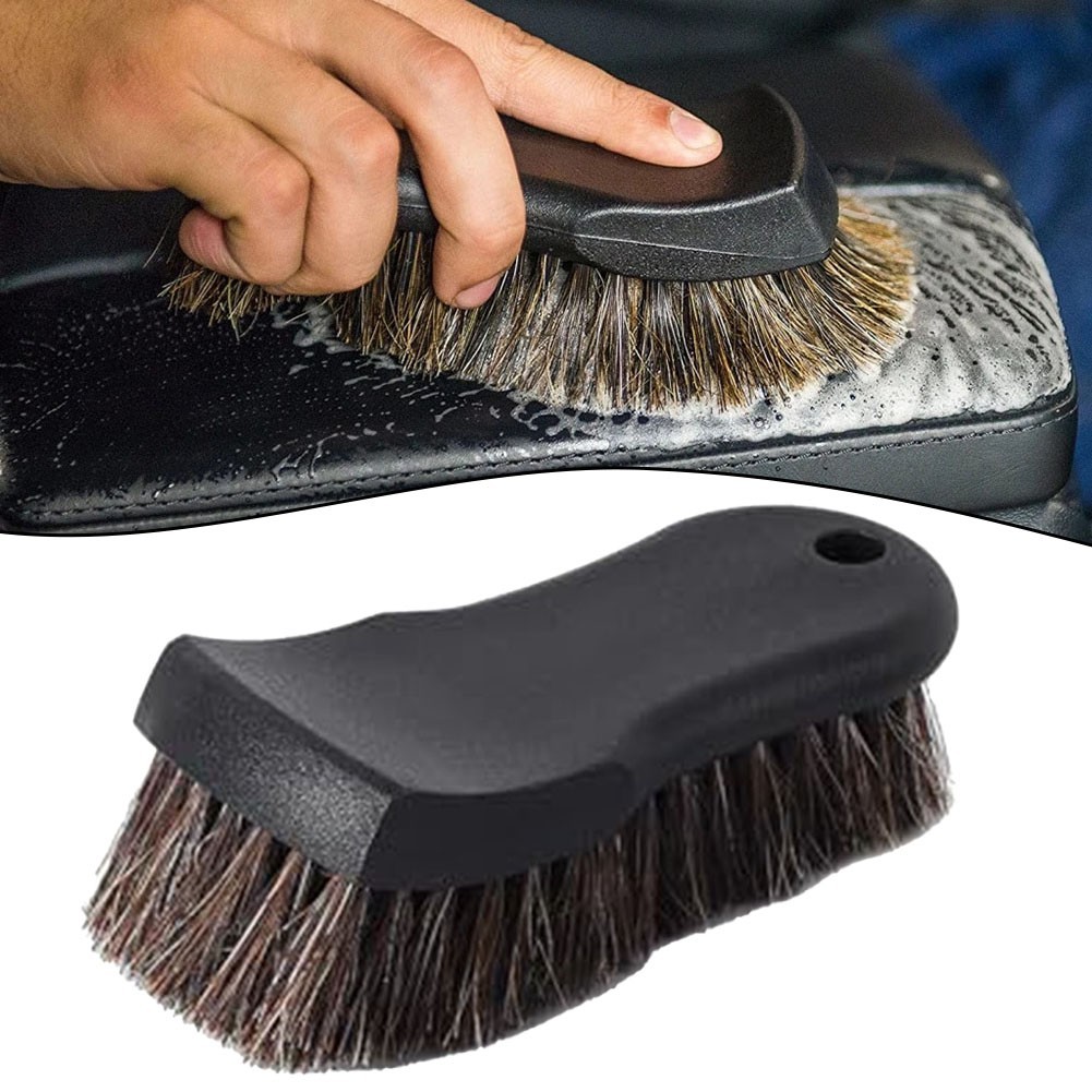 Automotive Care Brushes with Real Horsehair Ideal for Sensitive Fabric Surfaces