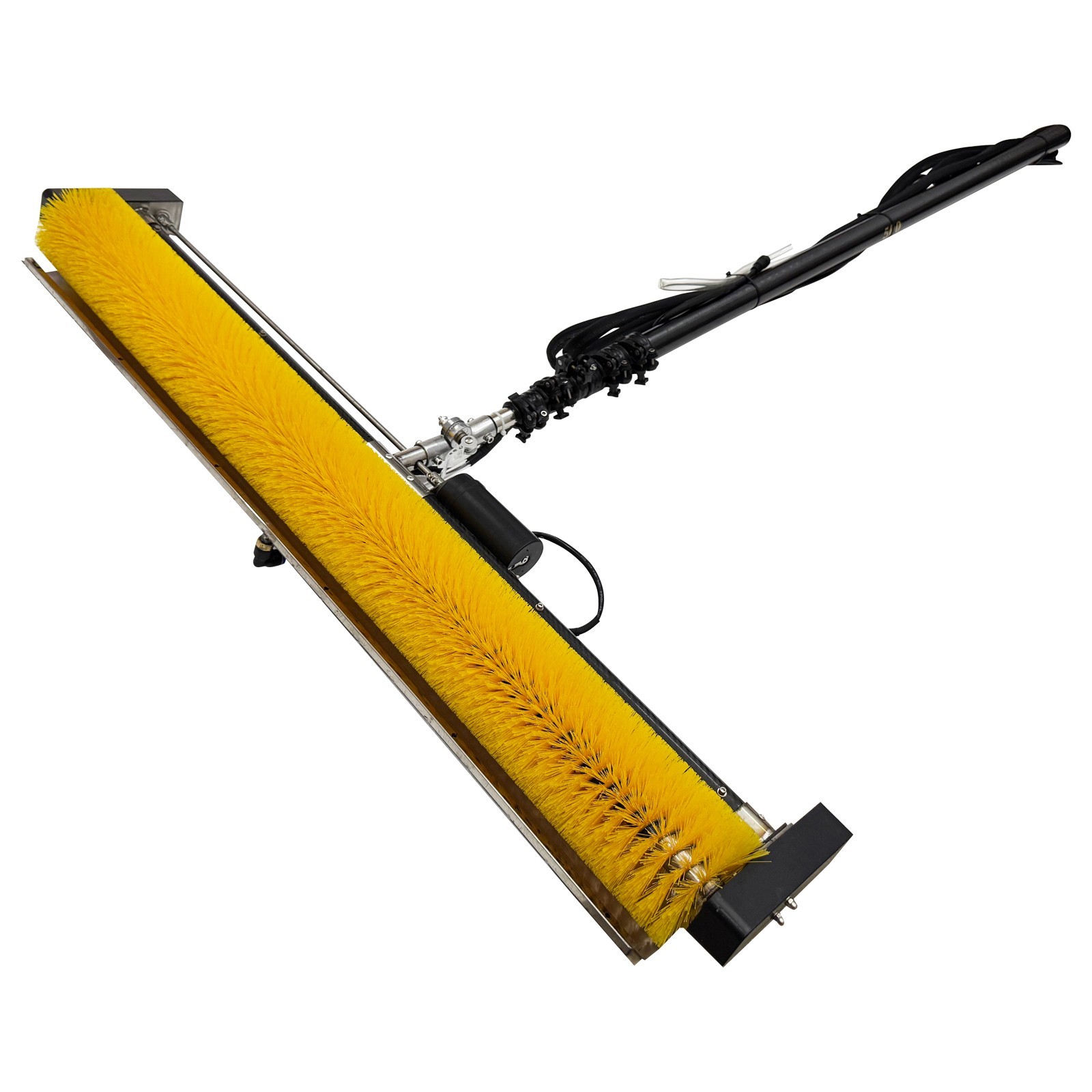 Solar Panel Cleaning Brush Solar Panel Cleaner Roller Brush W/11.5ft Pole 110V