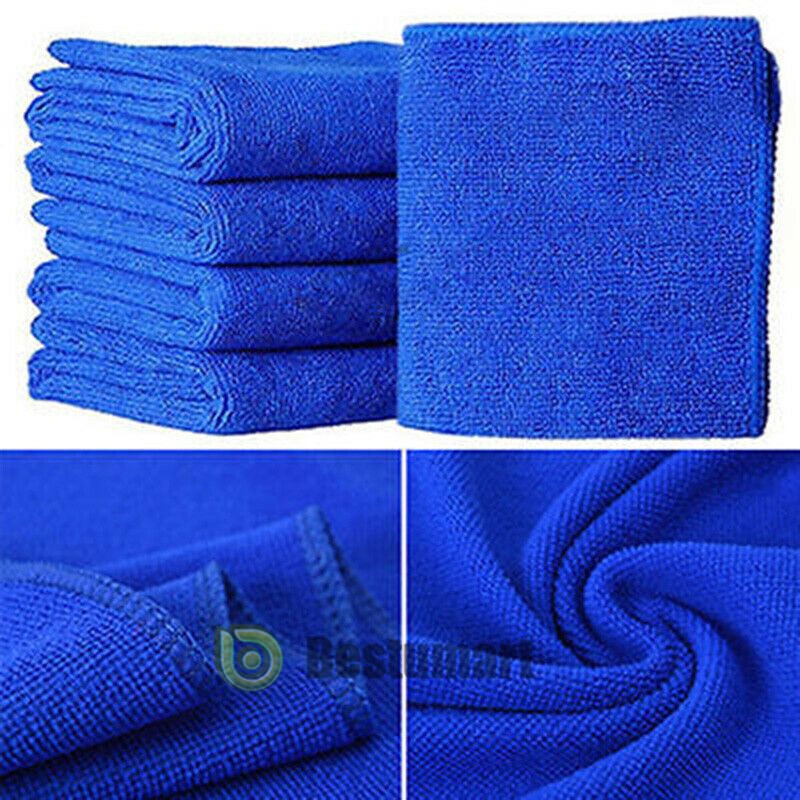 50/100x Microfiber Cleaning Cloth Towel No-Scratch Rag Car Polishing Detailing