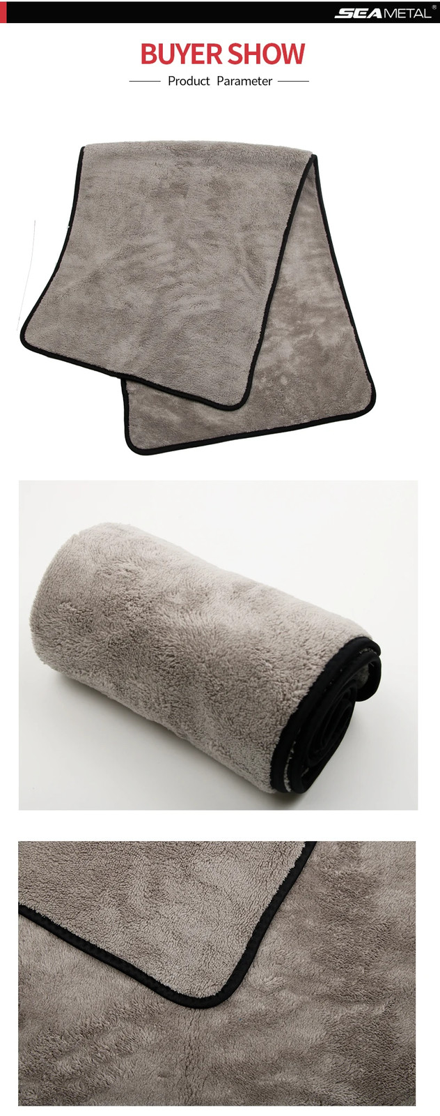 Microfiber Car Wash Towel Extra Absorbent Drying Cloth Auto Detailing Cleaning
