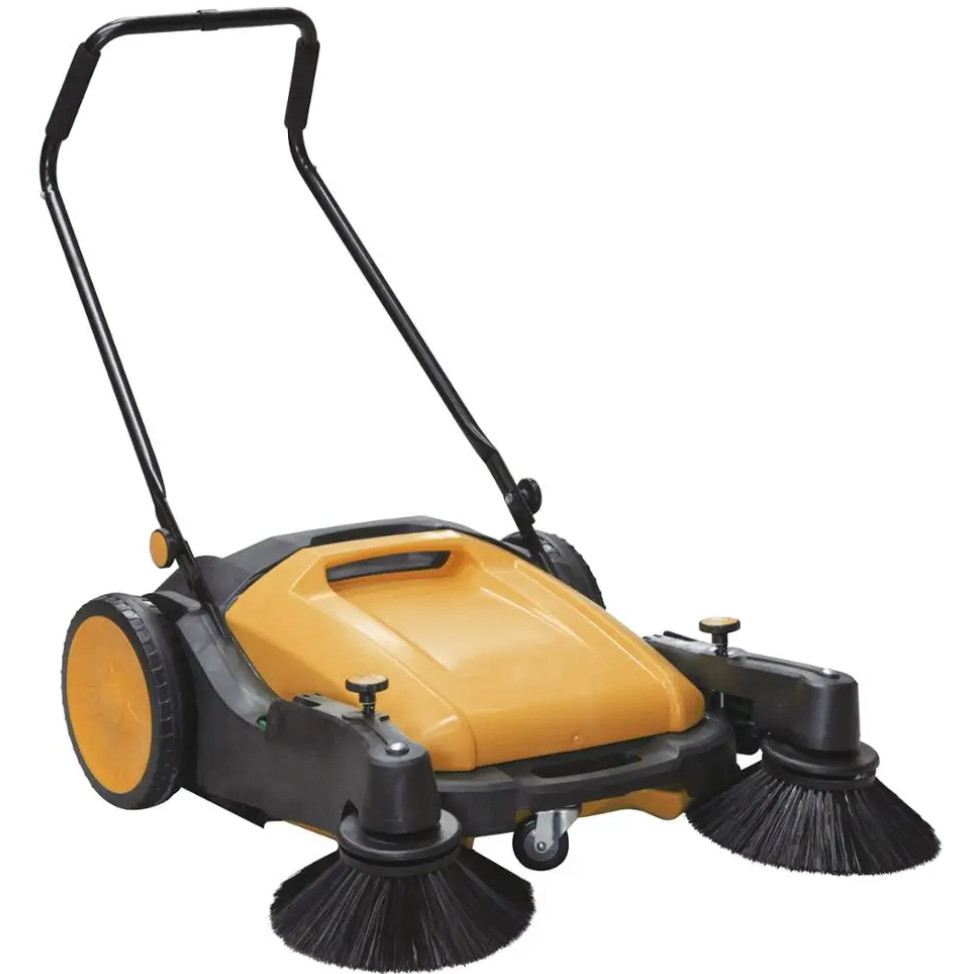 Industrial Floor Sweeper, Dual Side Brooms,39″ Walk-behind Floor Sweeper, C38