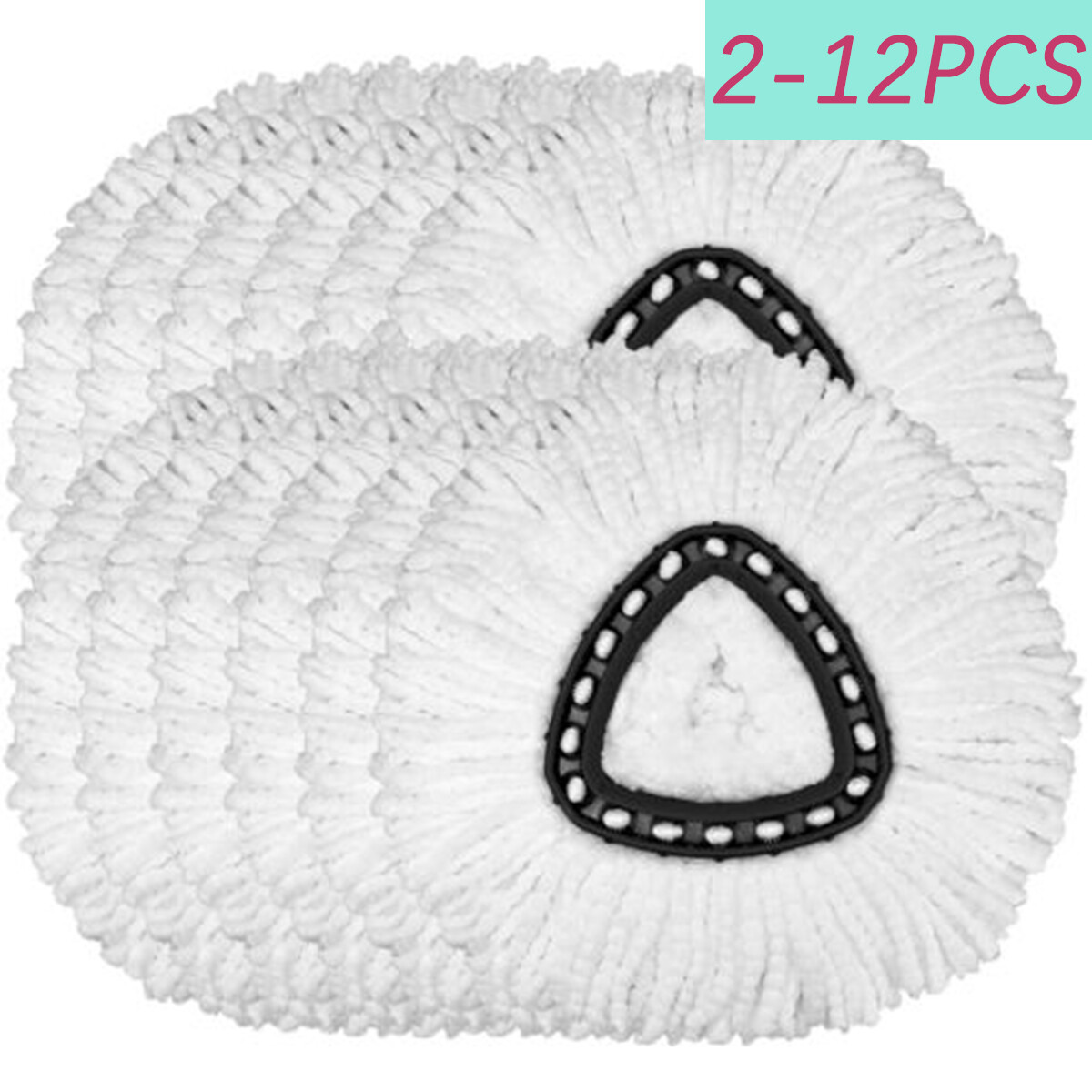 2-12 Pcs Replacement head easy to install Mop head For O-Cedar Rotary Mop