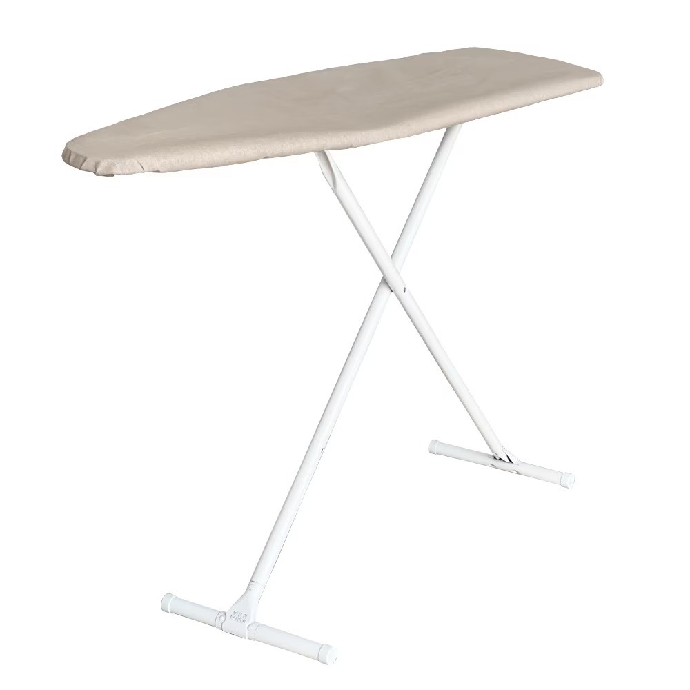 Adjustable Height, T-Leg 53″ x 14″ Ironing Board, Beige