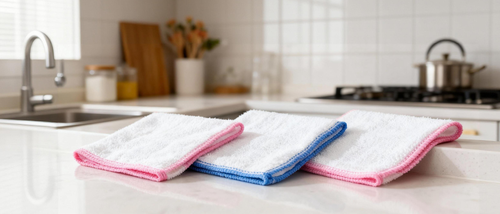 OnBrand Naturally Wood Fiber Cleaning Cloth, 16 Pcs Kitchen Cleaning Cloths
