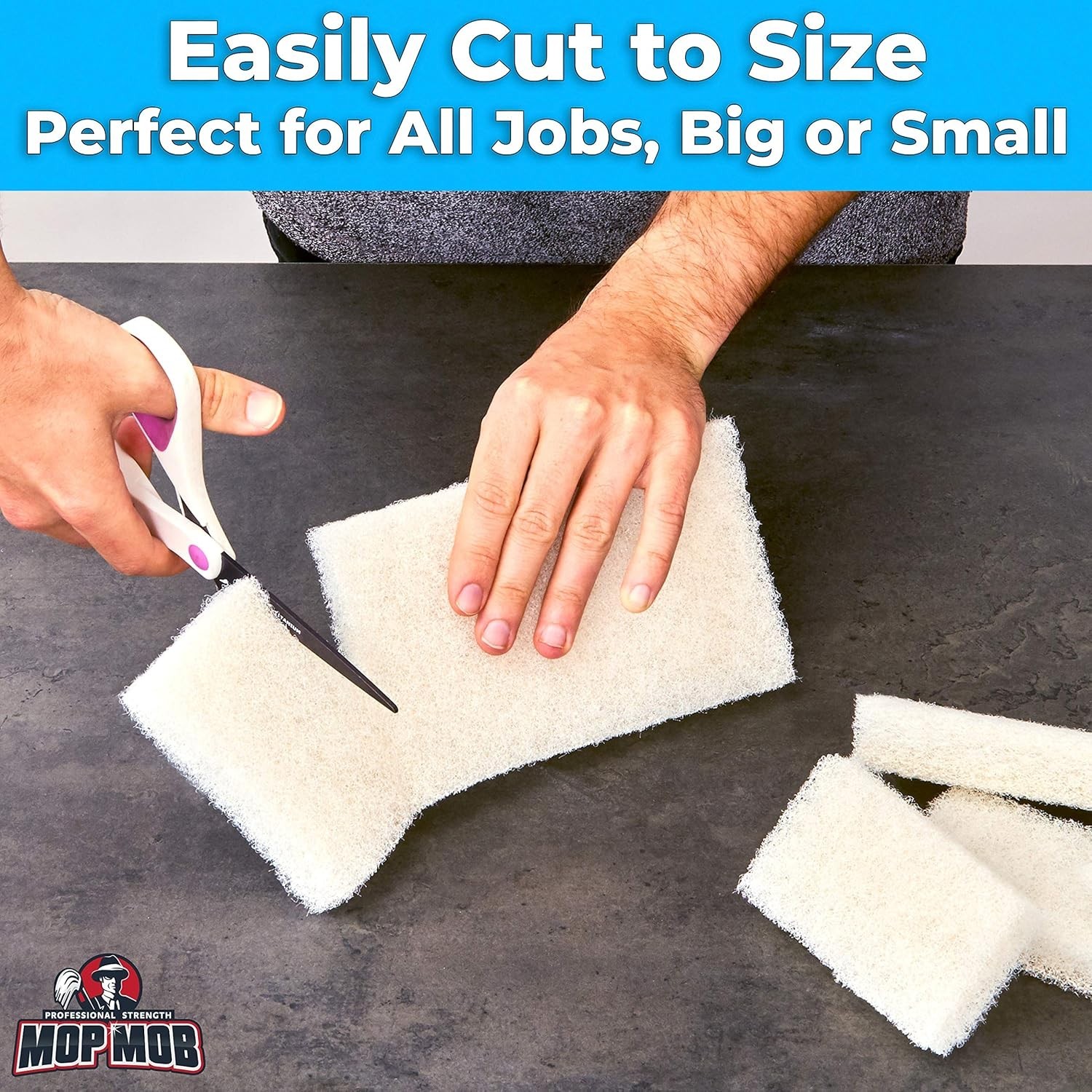 Flexible Multi-Purpose Scrubbing Pads – 10×4.5in, Eco-Friendly Cleaning Solution