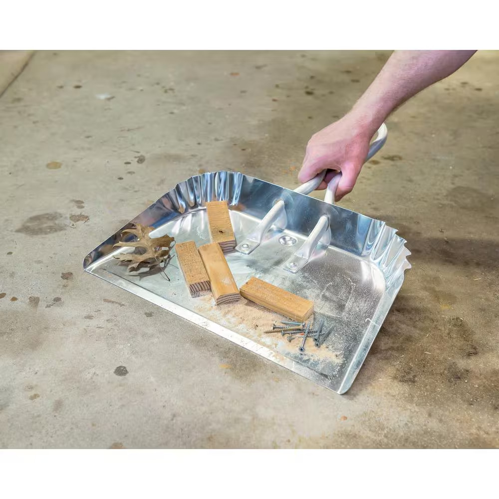 Professional 17 In. Aluminum Dust Pan (2-Pack)