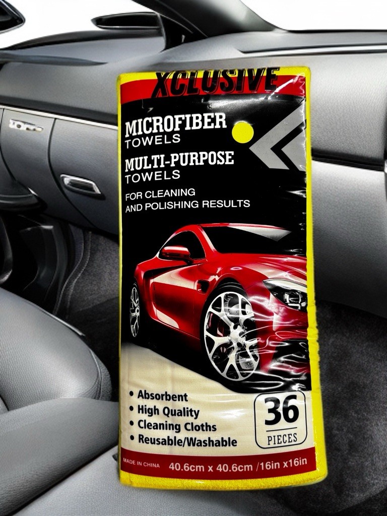 Xclusive Signature Microfiber Towels – Pack of 36 (713160) Similar to Kirkland