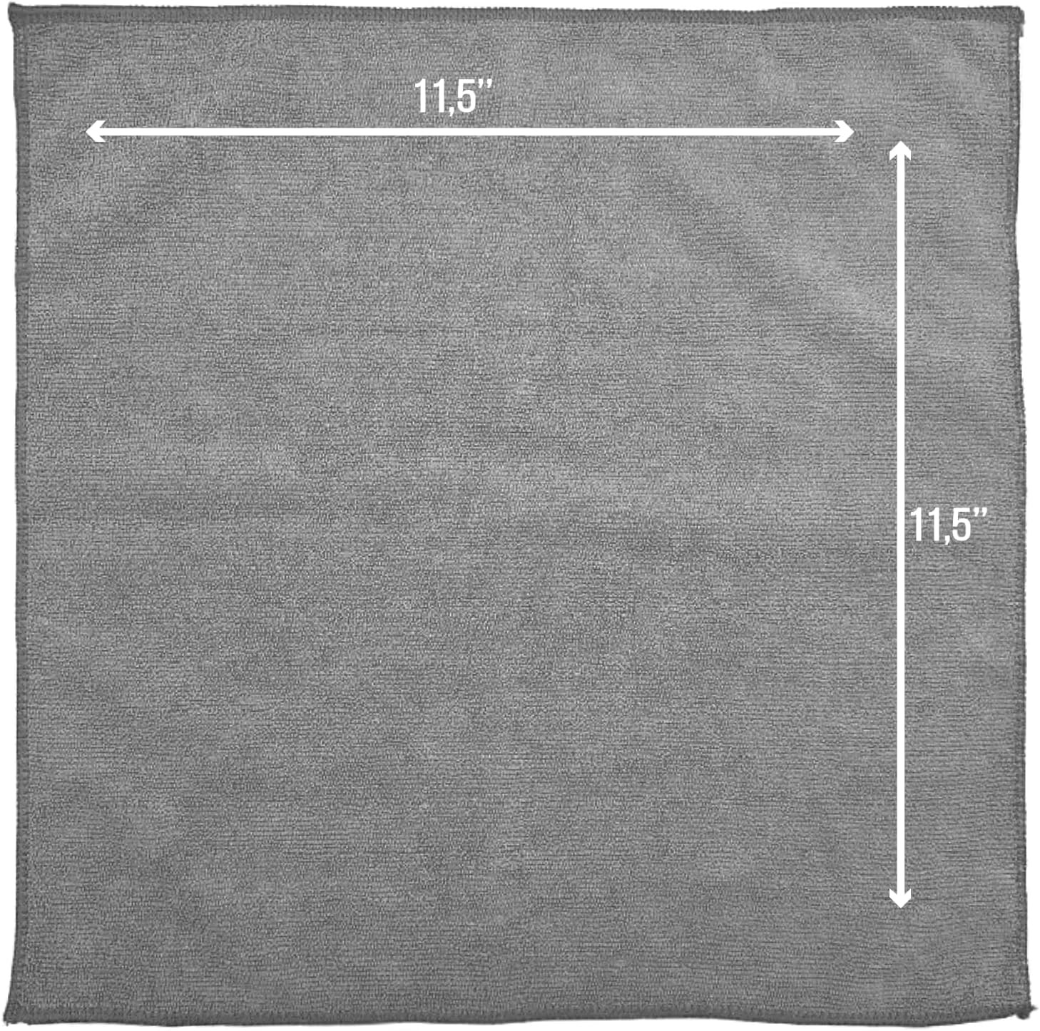 Microfiber Cleaning Cloth 11.5″ X 11.5″ 150 Pack – Edgeless Microfiber Towels fo