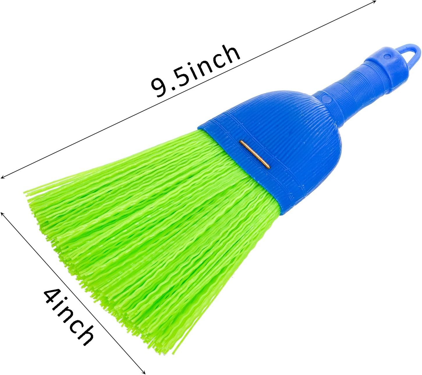 4 Pack Hand Broom, Poly Fiber Small Whisk Broom for Car, Handheld Brush with