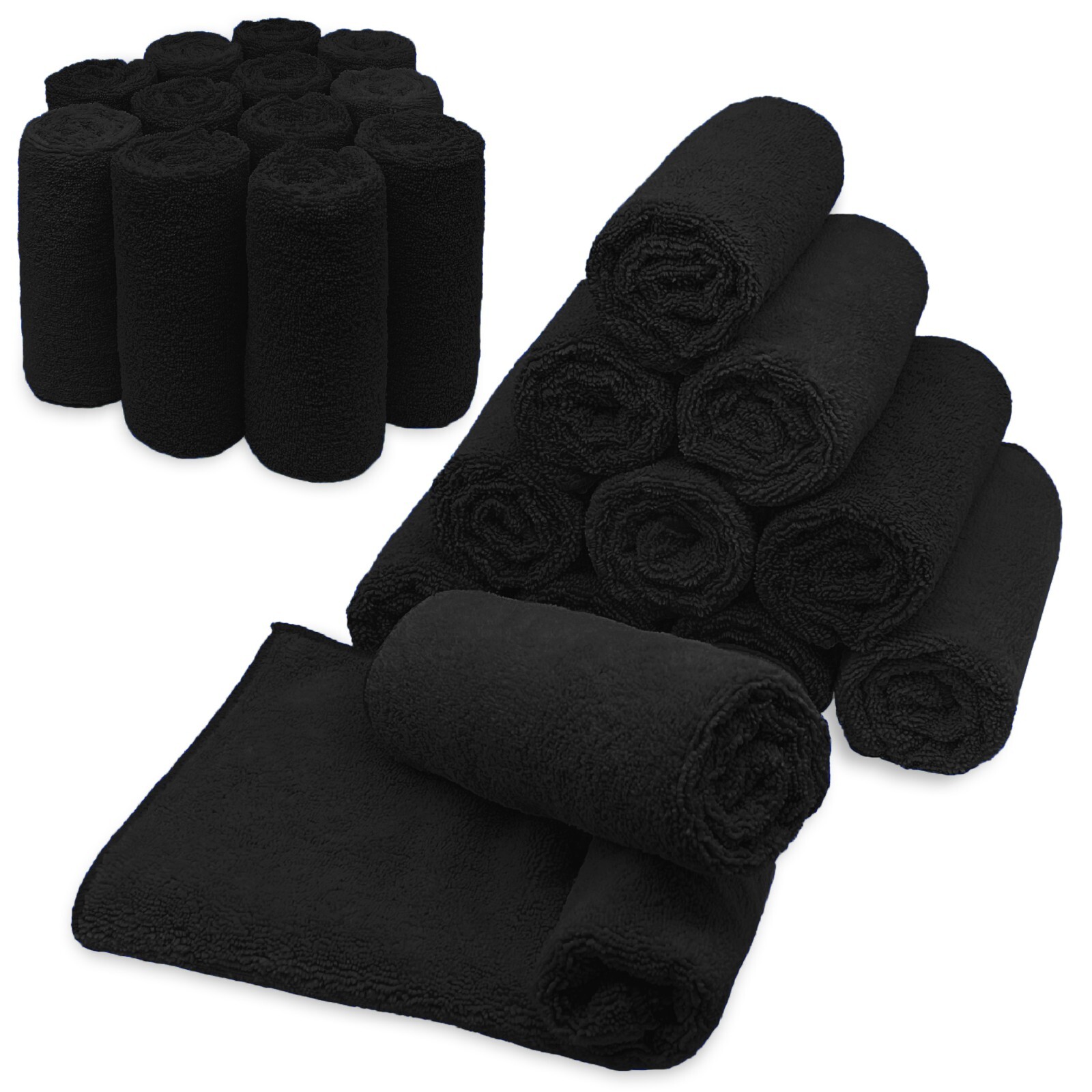 Microfiber Cleaning Cloth Set Of 24 Towel Rag Car Polishing Detailing No-Scratch