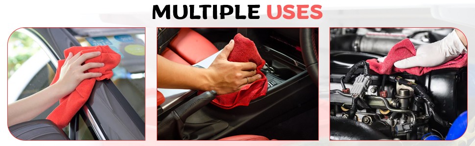 Simpli-Magic Cotton Shop Towels 14″x12″ (90 Pack) – Reusable Cleaning Shop Rags
