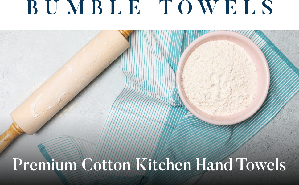 Bumble Kitchen Towels | | 100% Cotton Dish Towels for Kitchen | 380 GSM | Soft,