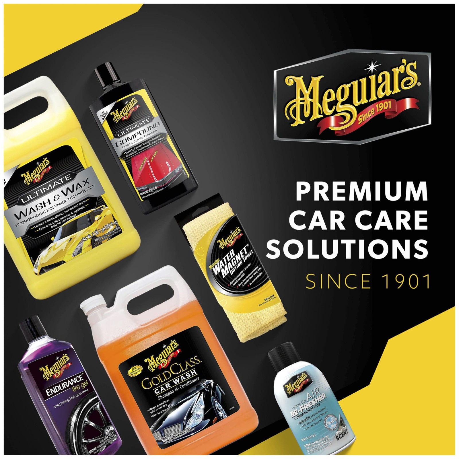 Meguiar’s Deep Crystal Car Wash – 64 Fl Oz (Pack of 1), Black