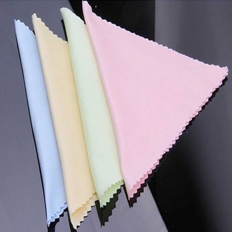 100pcs Microfiber Glasses Cleaning Cloth Wipe Glasses Lenses Clean Dust 5″×5″
