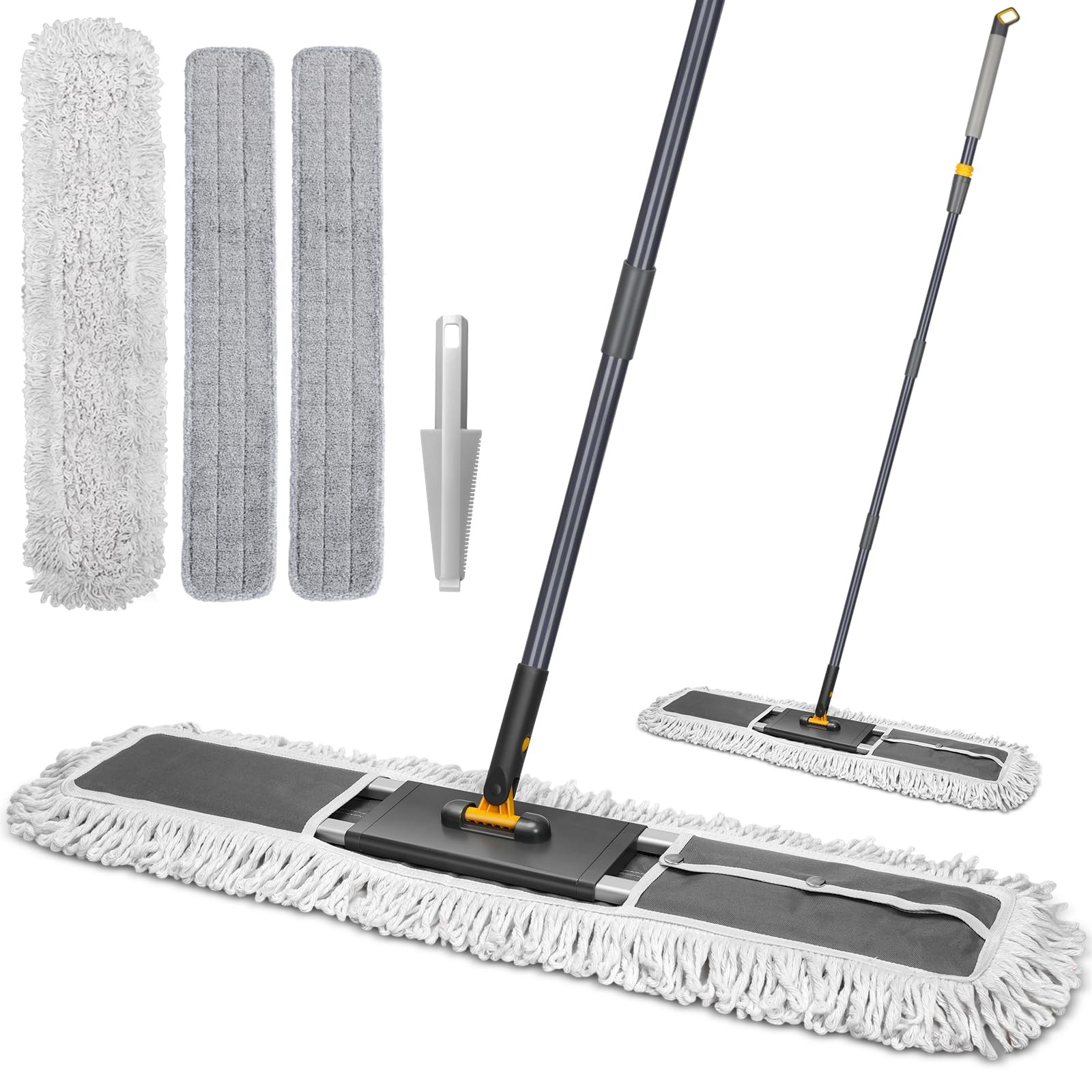 MASTERTOP 36″ Professional Industrial Dust Mop for Floor Cleaning, Heavy Duty…