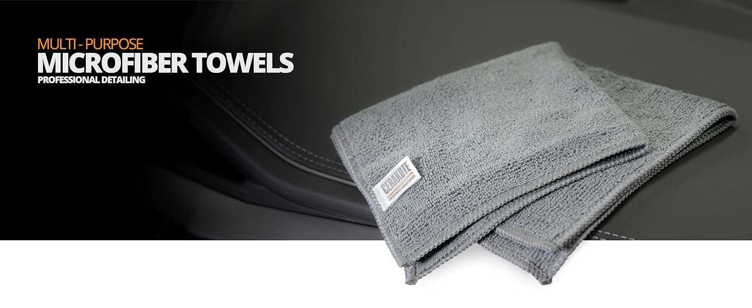 Microfiber Towels (12 Pack) – Cleaning and Application Towels – Durable 300 GSM