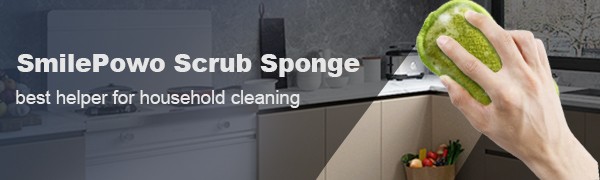 12 Pack Multi-Purpose Scrub Sponges for Kitchen Non-Scratch Microfiber Sponge