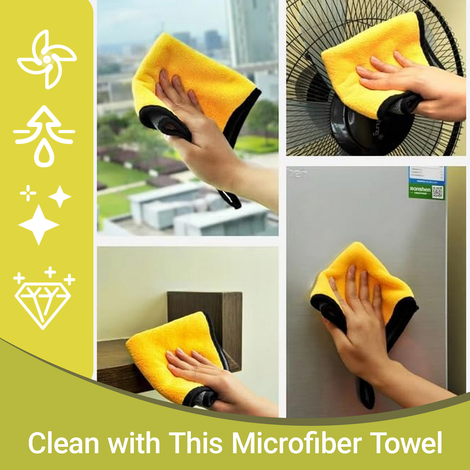 5-10 PCS Microfiber Cleaning Cloth Towel Rag Car Polishing No Scratch Detailing