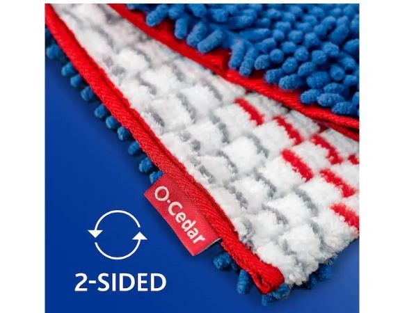 O-Cedar Professional Dual-Action Microfiber Flip Mop Reusable Washable