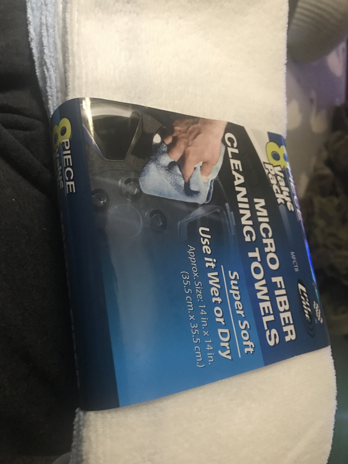 3-516-7 Microfiber Cleaning Towels 8/Pk 14×14