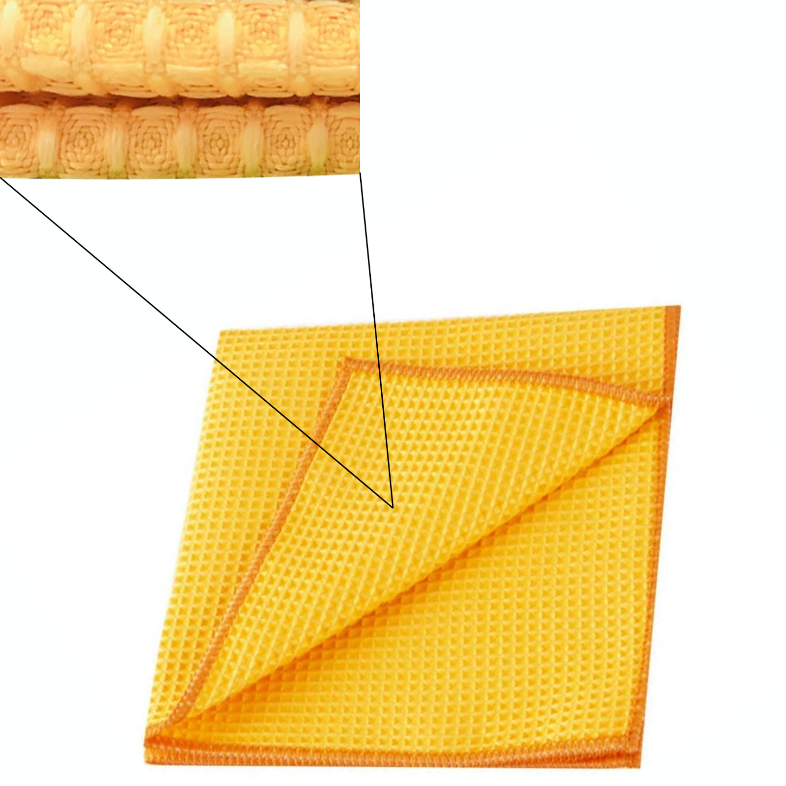 10 Pack of Microfiber Waffle Cleaning Cloths – 16 x 16 Lint Free Cloth Colors