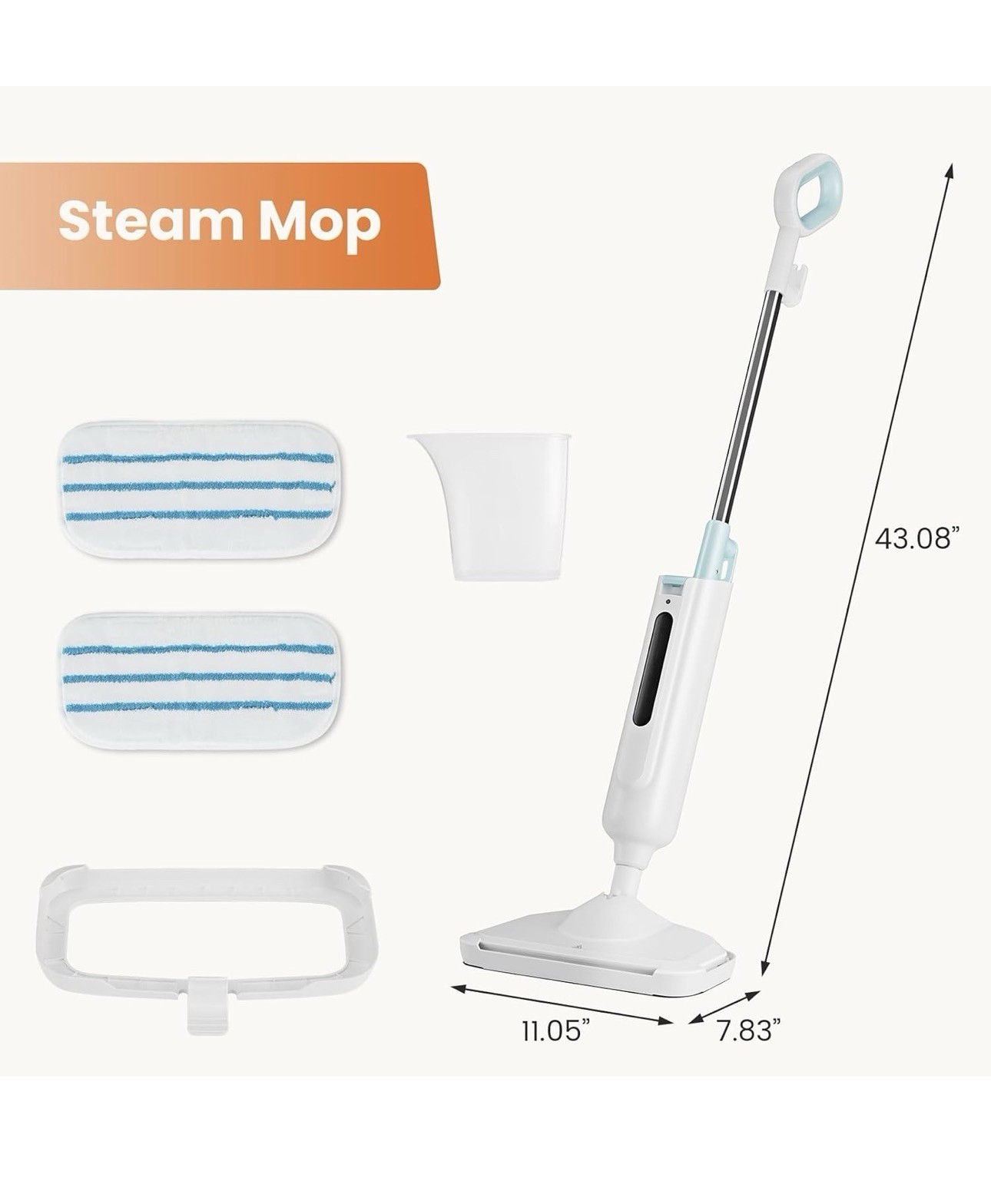 Steam Mop for Floor Cleaning,Lightweight Floor Steamer Cleaner for Hardwood/Tile