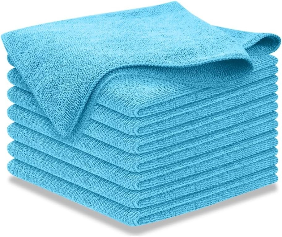 Ultra-Absorbent Microfiber Towels 8-Pcs – 1200 Washes for Spotless Car Shine
