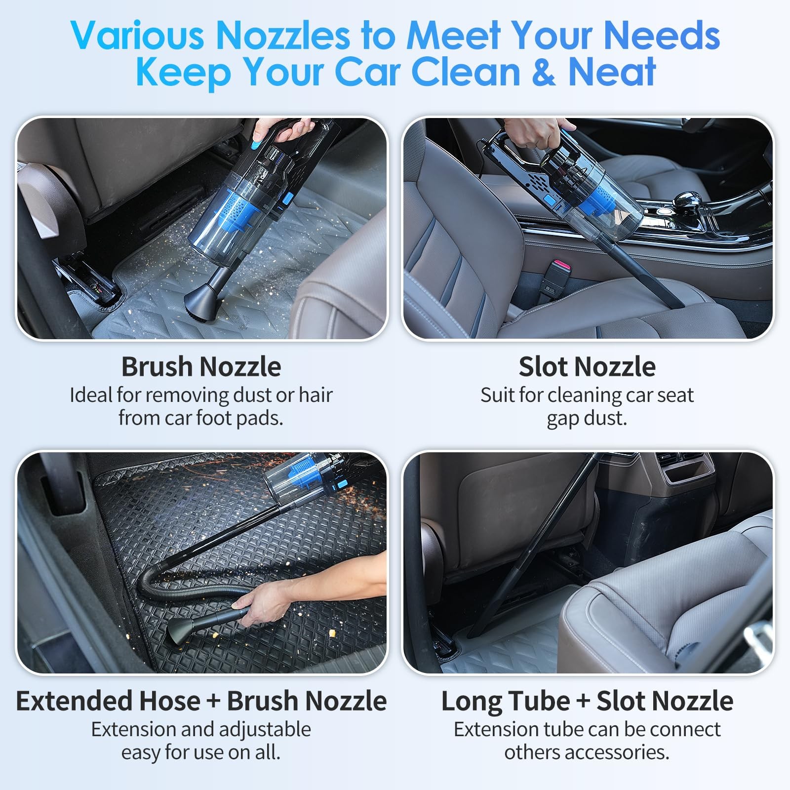 Nikcosmk 17Pcs Car Detailing Kit Interior Cleaner Car Interior Cleaning Kit