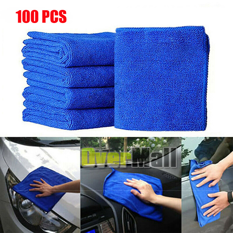 Bulk Lot of 5-100 Blue Shop Towels 11″ x 10″ Cleaning Rags Homes Cars Reusable