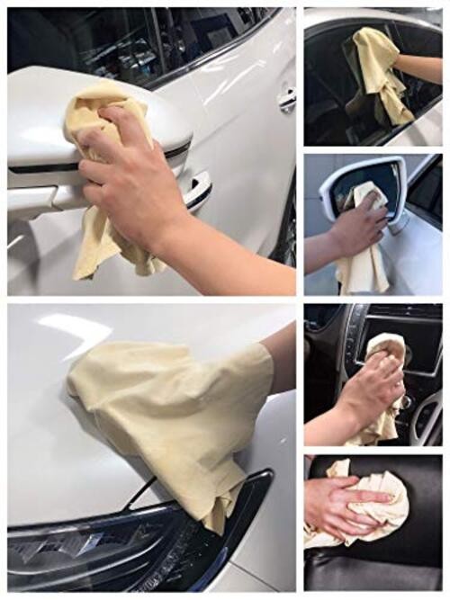 Chamois Drying Cloth Car Drying Towel Real Leather Super Absorbent 2.5 sq. ft.