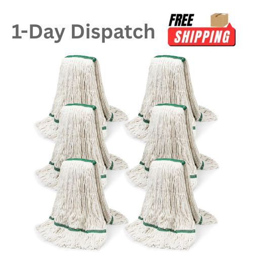 20oz Heavy Mop Replace Head 6 Pack Commercial Replacement Mop Refills