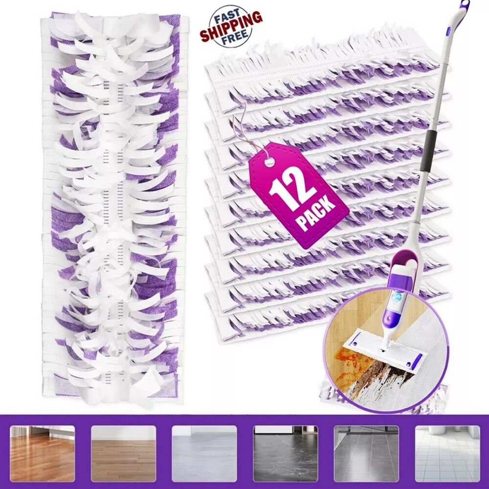12PACK Disposable Power Mop Refills for PowerMop Multi-Surface Mop Spray 12Count