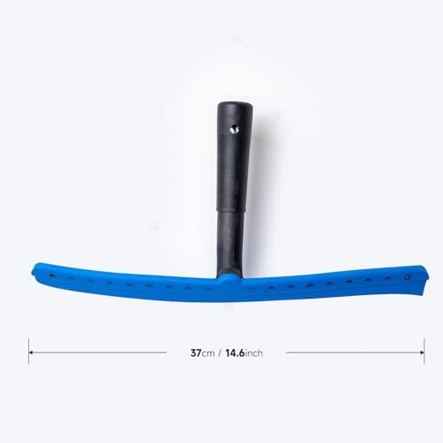 15 inch Blue Windshield Squeegees, All-Purpose Streak-Free Silicone Squeegee