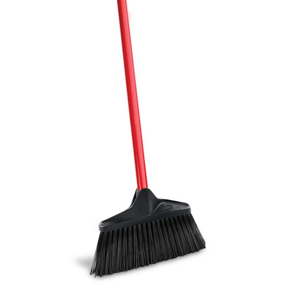 Libman 10-inch Lobby Broom With Short Steel Handle For Quick Sweep
