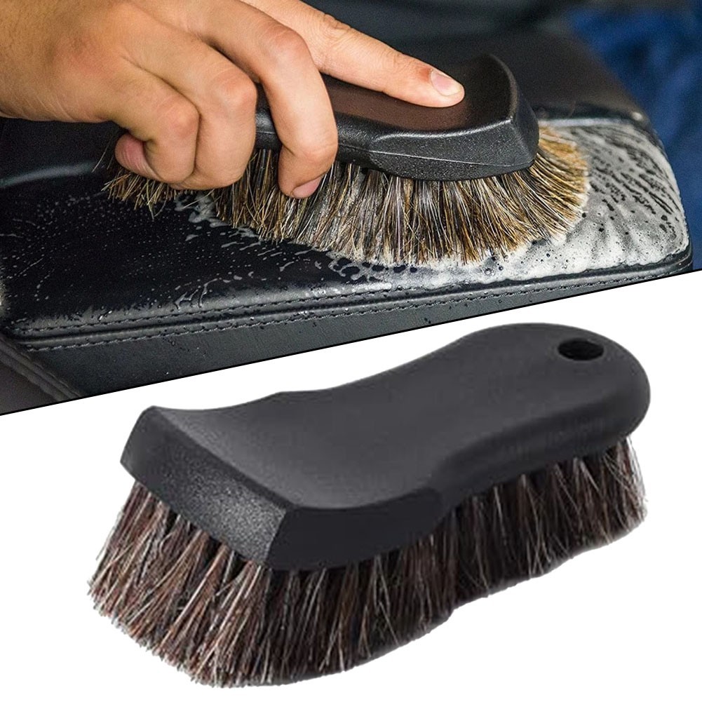 Automotive Care Brushes with Real Horsehair Ideal for Sensitive Fabric Surfaces