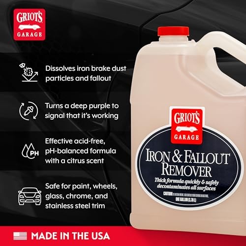 Iron and Fallout Remover for Car Detailing and Cleaning, 128 Fl Oz (Pack of 1)
