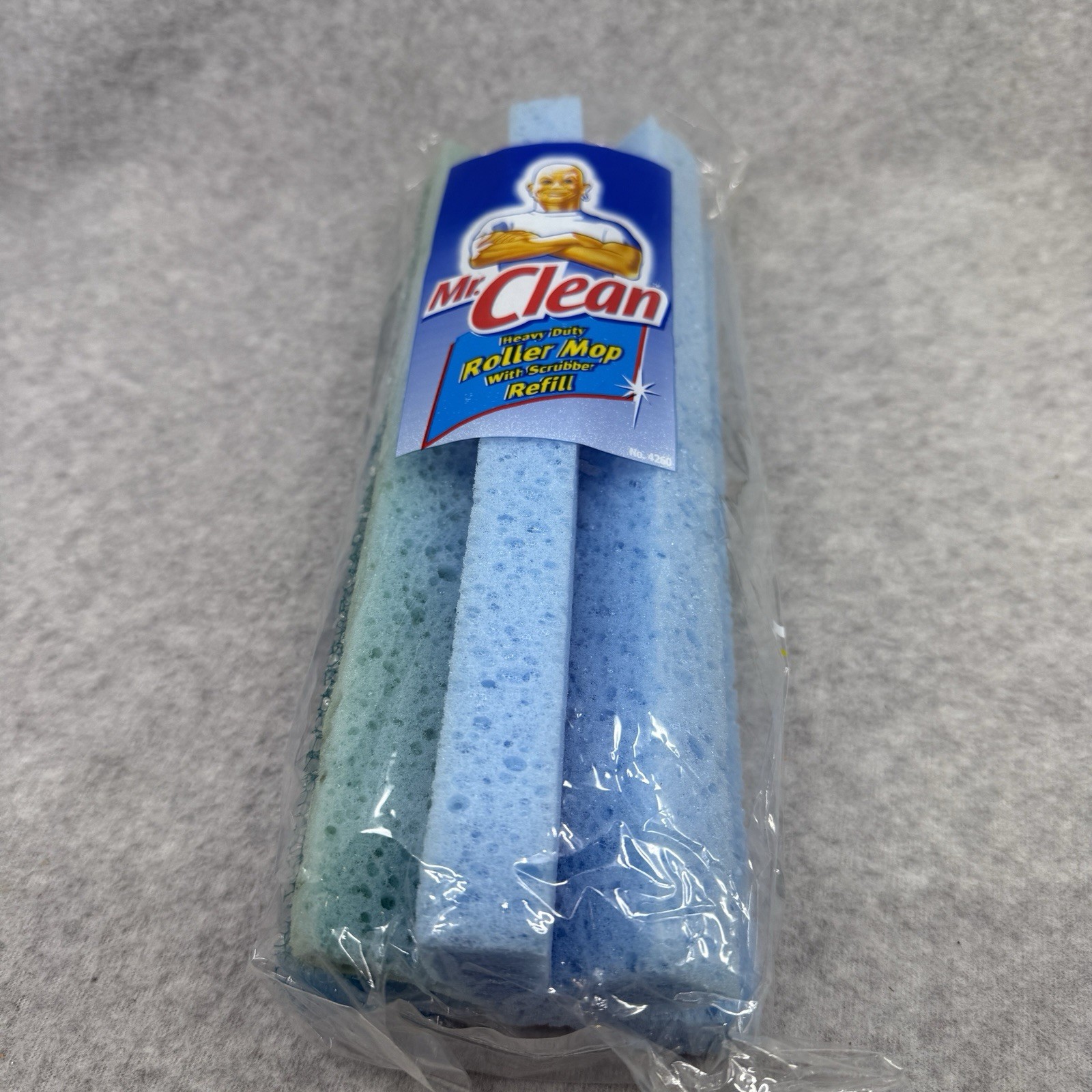 Mr. Clean ROLLER Mop Refill Durable Sponge Head Brand NEW